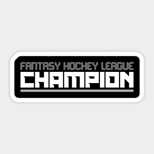 Fantasy Hockey League Champ Sticker